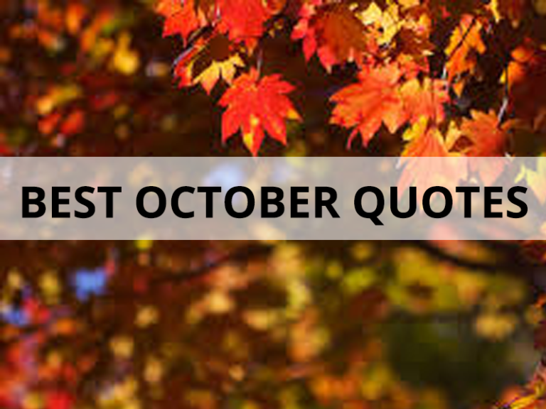 25 Best October Quotes