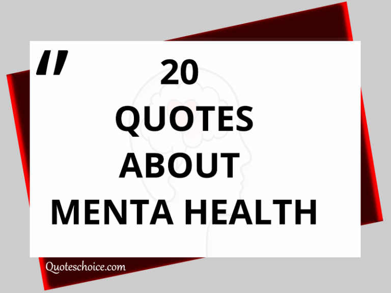 20 Quotes About Mental Health