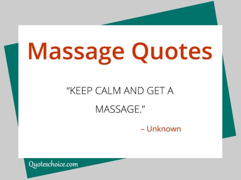 Massage Quotes